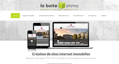 Desktop Screenshot of la-boite-immo.com