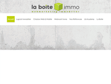 Tablet Screenshot of la-boite-immo.com